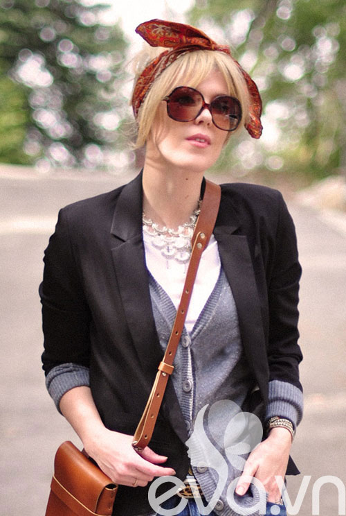 Tóc cực sành điệu với khăn Turban - 16