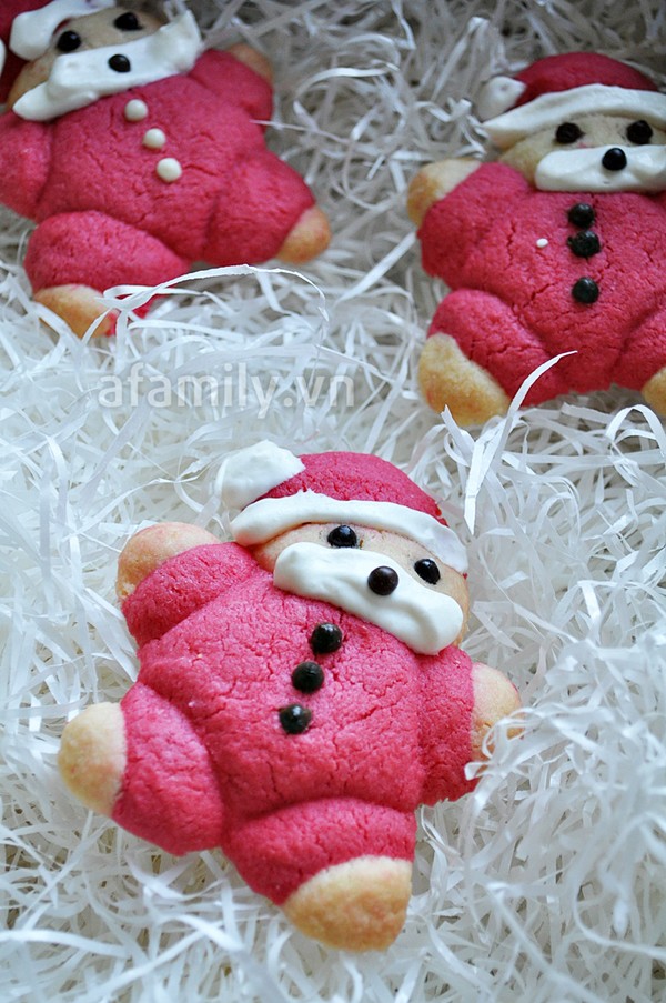 Giáng sinh vui với bánh quy hình ông già Noel 12 bánh quy ông già Noel - hình minh họa 11