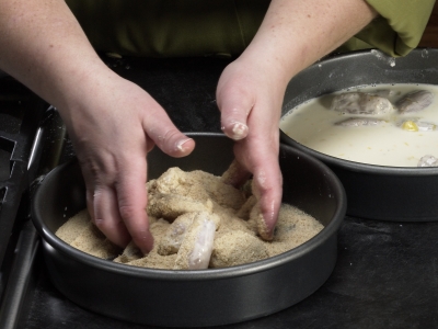 Learn How To Cook - How To Photo Pictorial Steps Frog Legs Finish coating all of the legs and set aside. A Step-by-Step How To Photo Pictorial Learn How To Cook - How To Photo Pictorial Steps Frog Legs