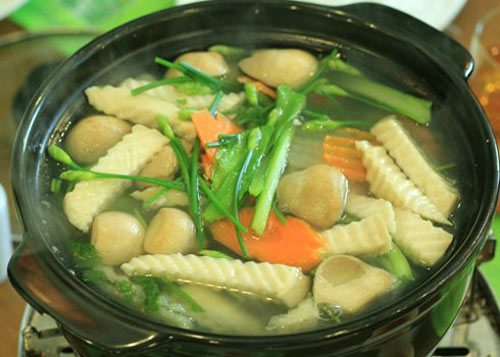 cách làm lẩu nấm chay - hình minh họa 2