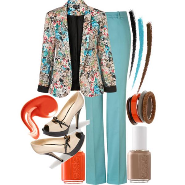 Blazer hoa rực rỡ từ đường phố tới công sở blazer in hoa - hình minh họa 28
