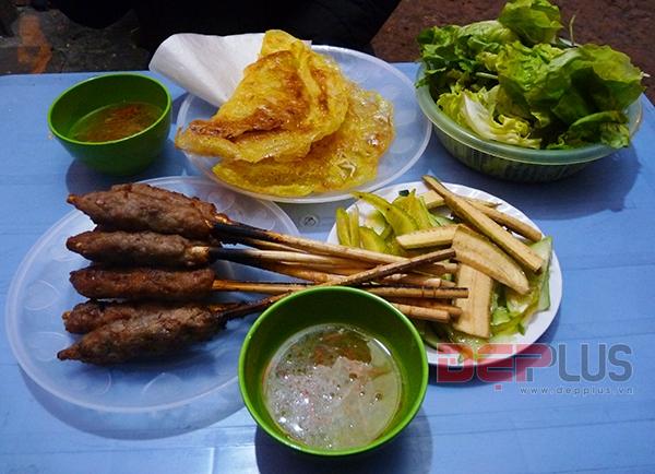 bánh xèo nem lụi Đội Cấn