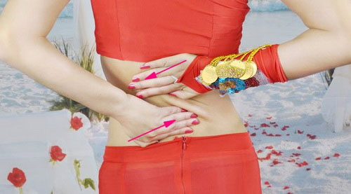 Massage vùng lưng, sau bụng