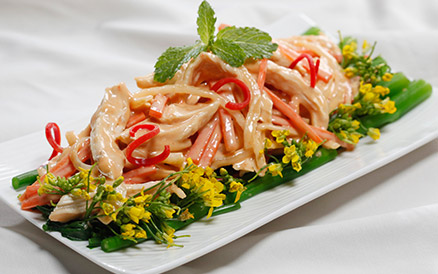 Món ngon mỗi ngày - Cải ngồng trộn gà xé