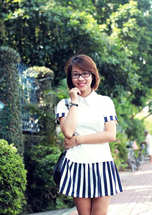 họa tiết kẻ sọc tôn dáng