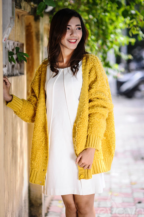 phối đồ cardigan oversized - hình minh họa 4