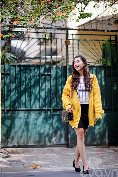 phối đồ cardigan oversized - hình minh họa 12