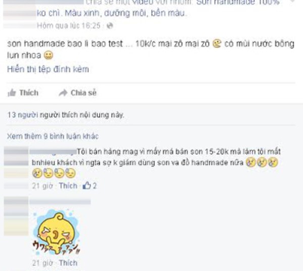 son handmade giá rẻ - hình minh họa 4